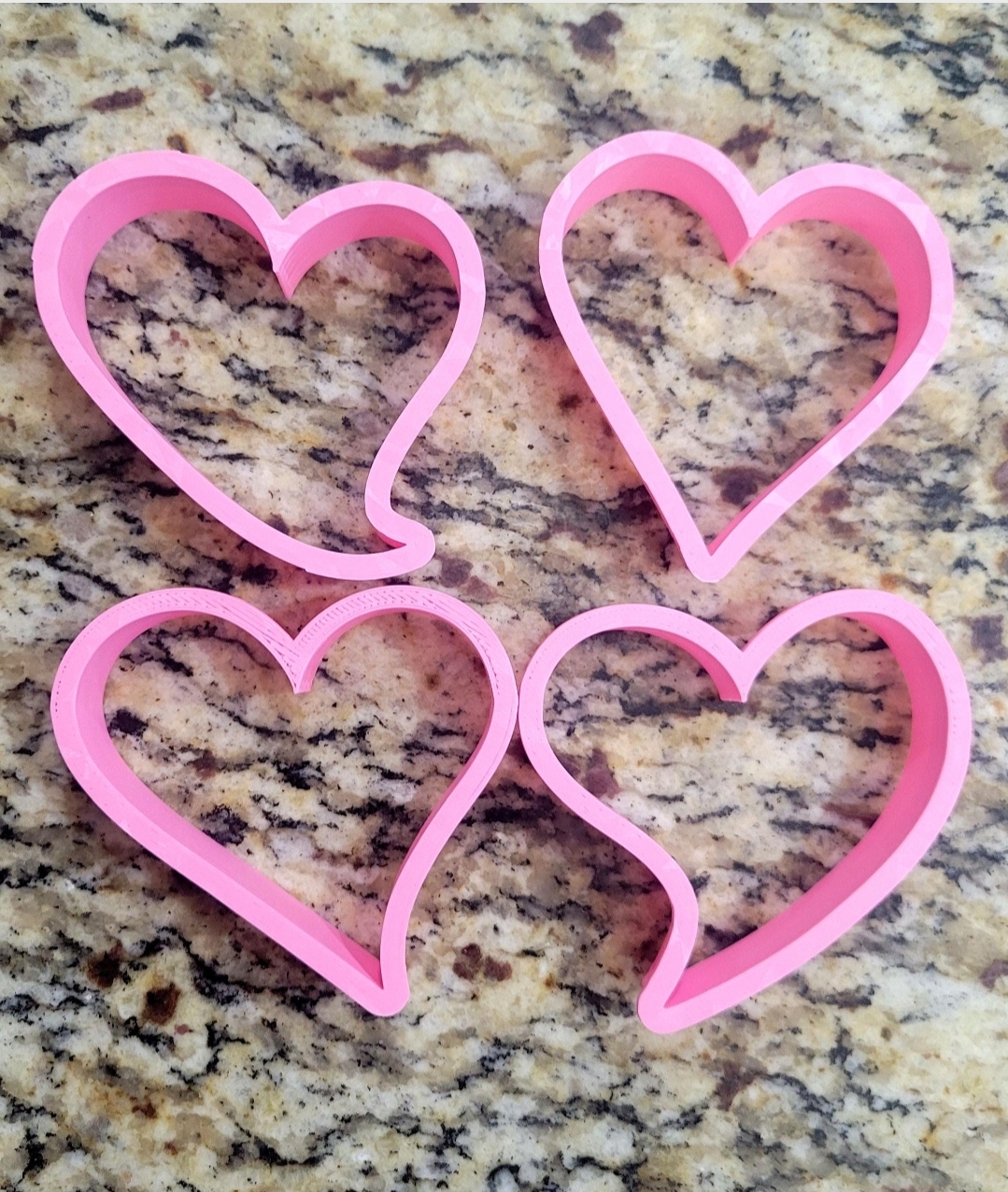 pink heart cookie cutters